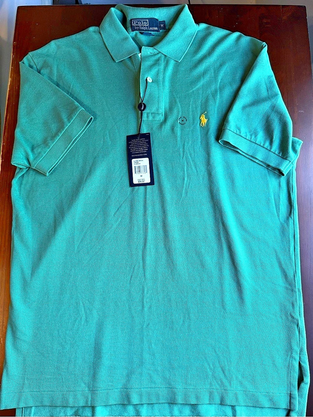Polo Ralph Lauren Classic Fit Mesh Polo Shirt Turquoise Medium